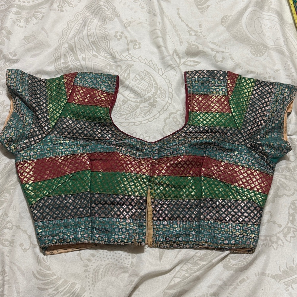 Colorful Brocade Blouse